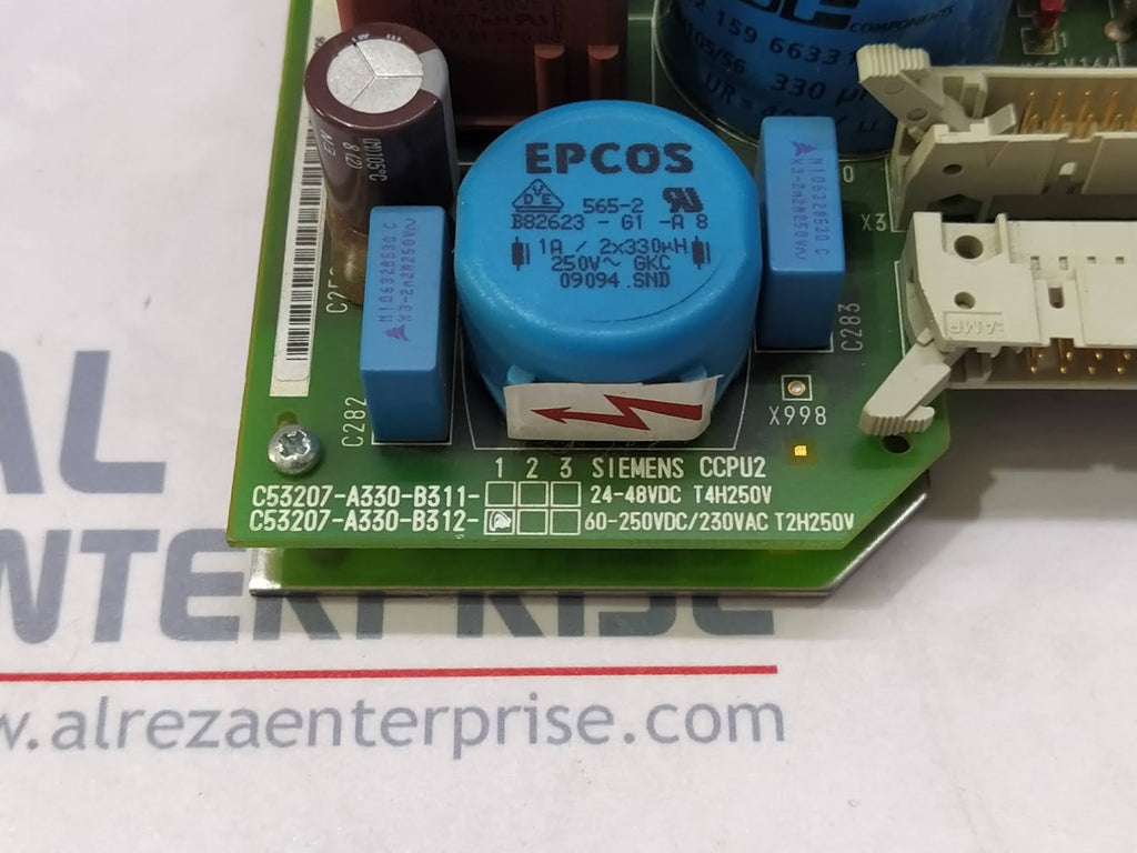 SIEMENS CCPU2 C53207-A330-B312-1 60-250VDC/230VAC T2H250V