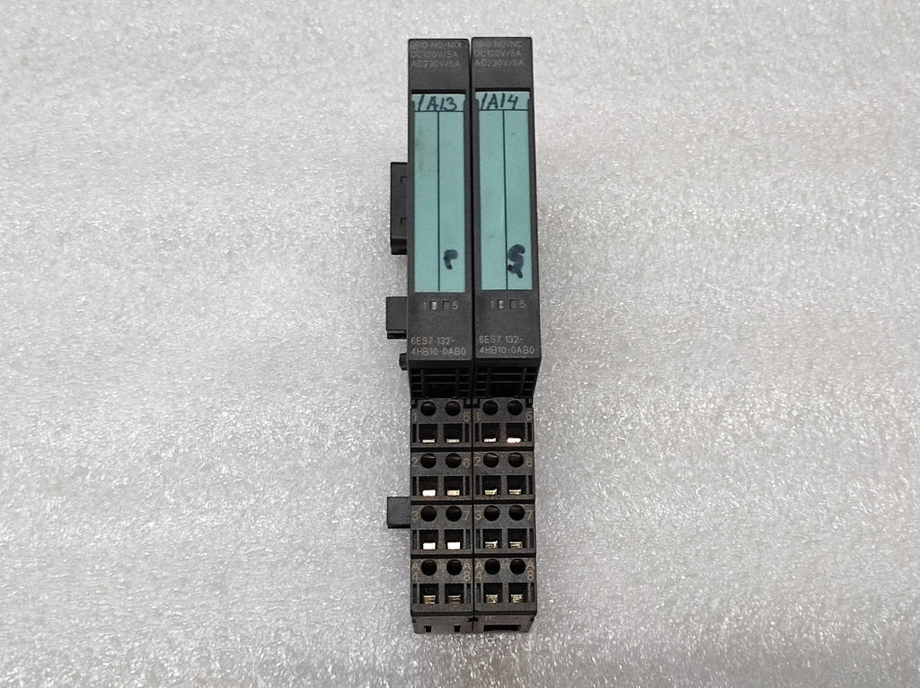 SIEMENS SIMATIC S7 6ES7 132-4HB10-0AB0 ET200S 2DO RELAY DC/AC LOT OF 2 UNIT