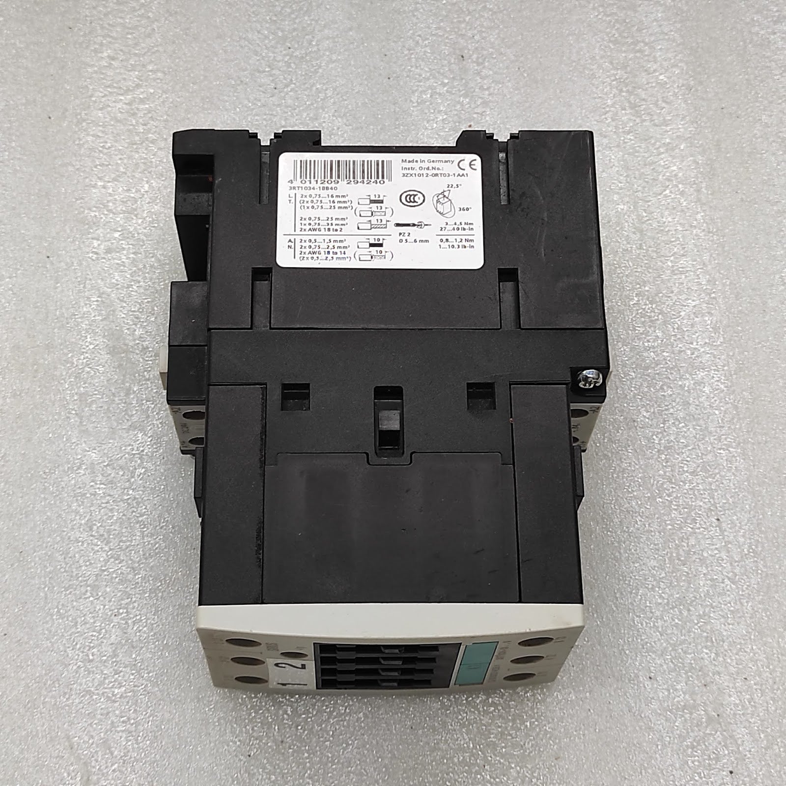 SIEMENS SRT1034-1B CONTACTOR