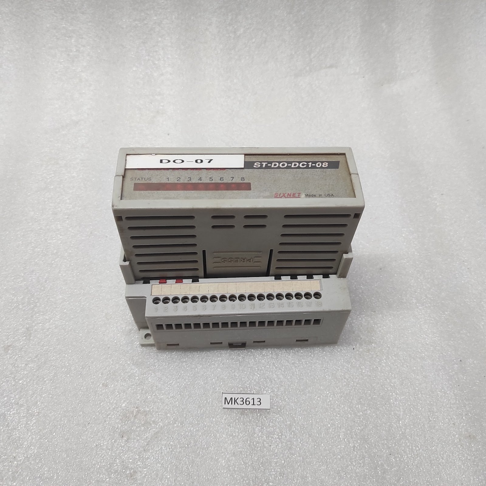 SIXNET ST-DO-DC1-08 8-DISCRETE OUTPUT MODULE ST-DO-DC1-08UB