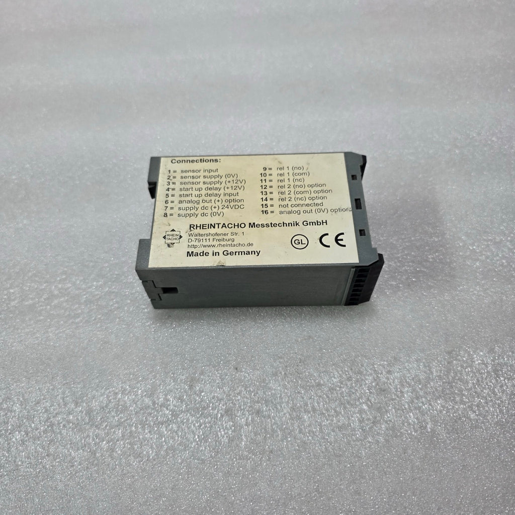 RHEINTACHO 5823.200P SPEEDMONITOR RPM MONITORING RELAY 24VDC 4-20MA 2 RELAY