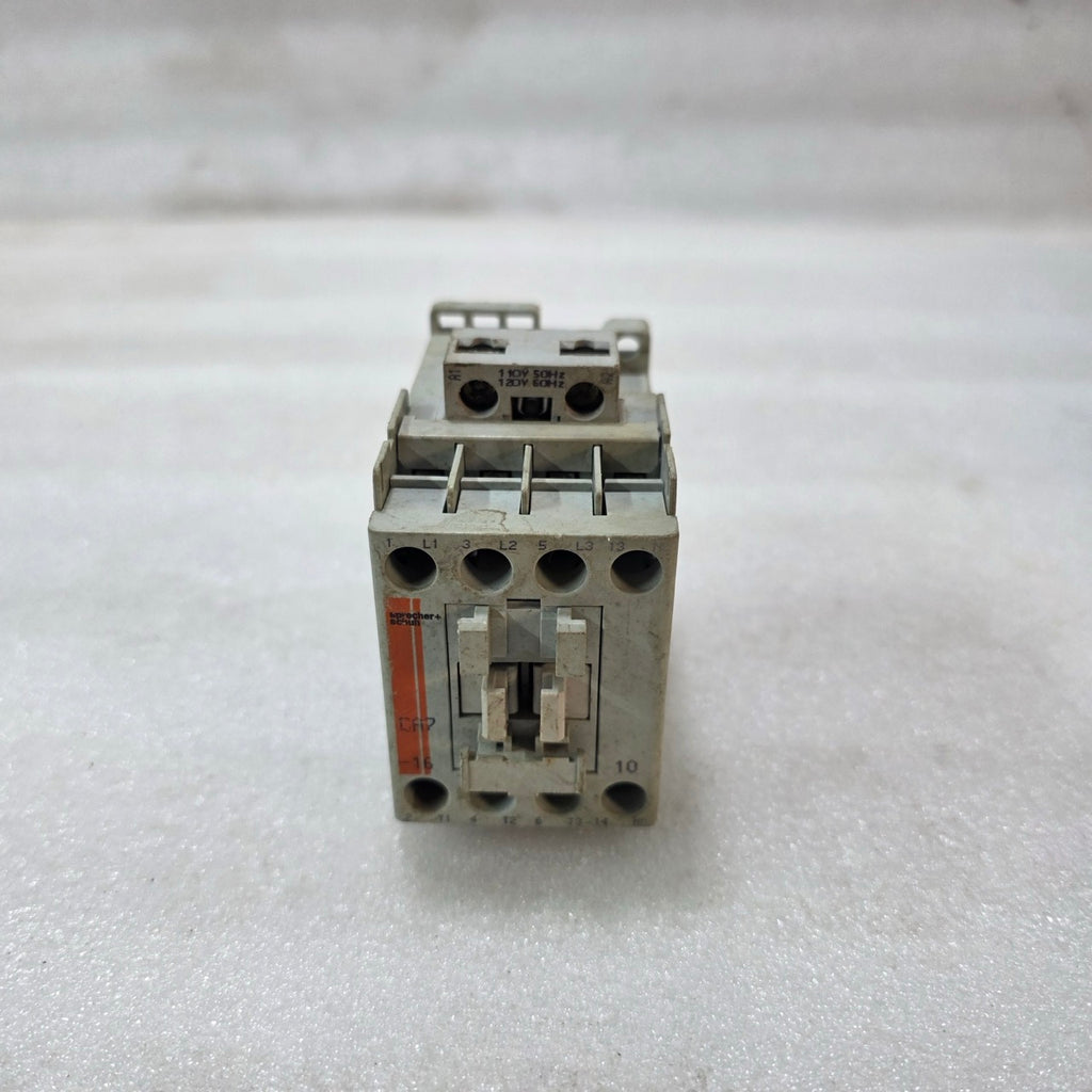 SPRECHER + SCHUH CA7-16-10 CONTACTOR 16A 3 POLE 110/120V COIL IEC MOTOR STARTER