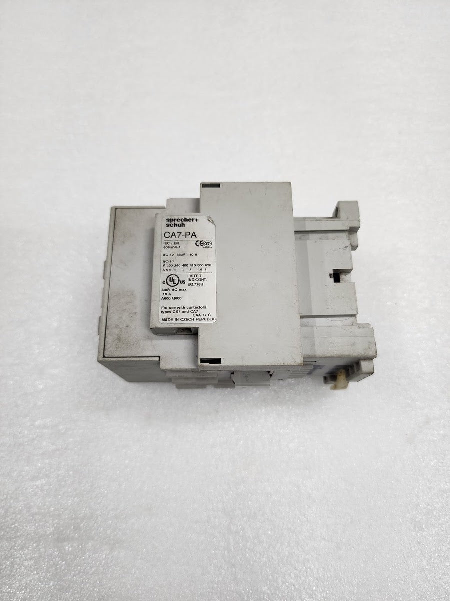 SPRECHER + SCHUH CA7-43-00 MAGNETIC CONTACTOR COIL VOLTAGE 110-120VAC