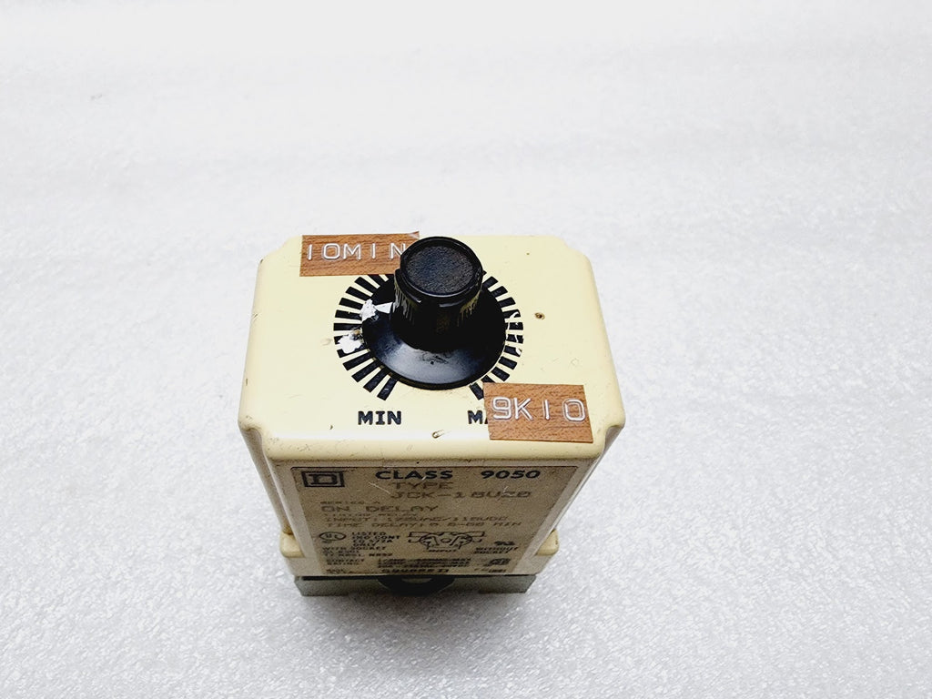 SQUARE D JCK-18V20 ON DELAY TIMER 120VAC/110VDC