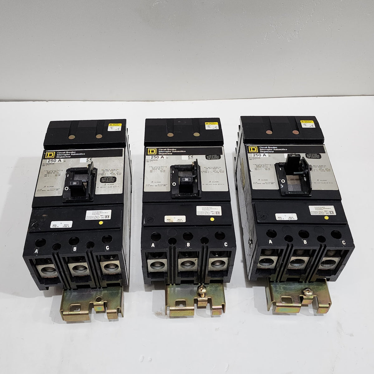 SQUARE D KC3425035 CIRCUIT BREAKER 250A 480V