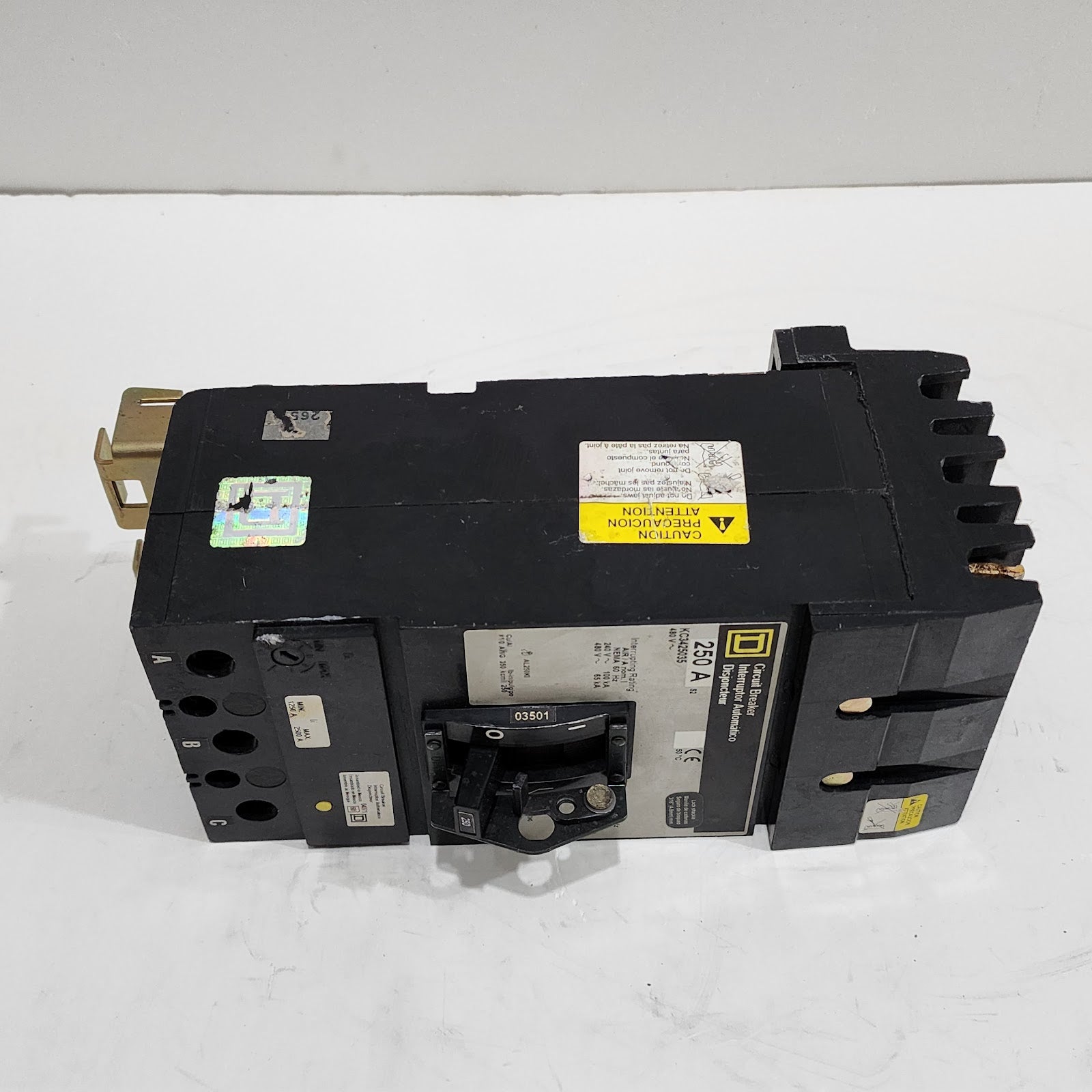 SQUARE D KC3425035 CIRCUIT BREAKER 250A 480V