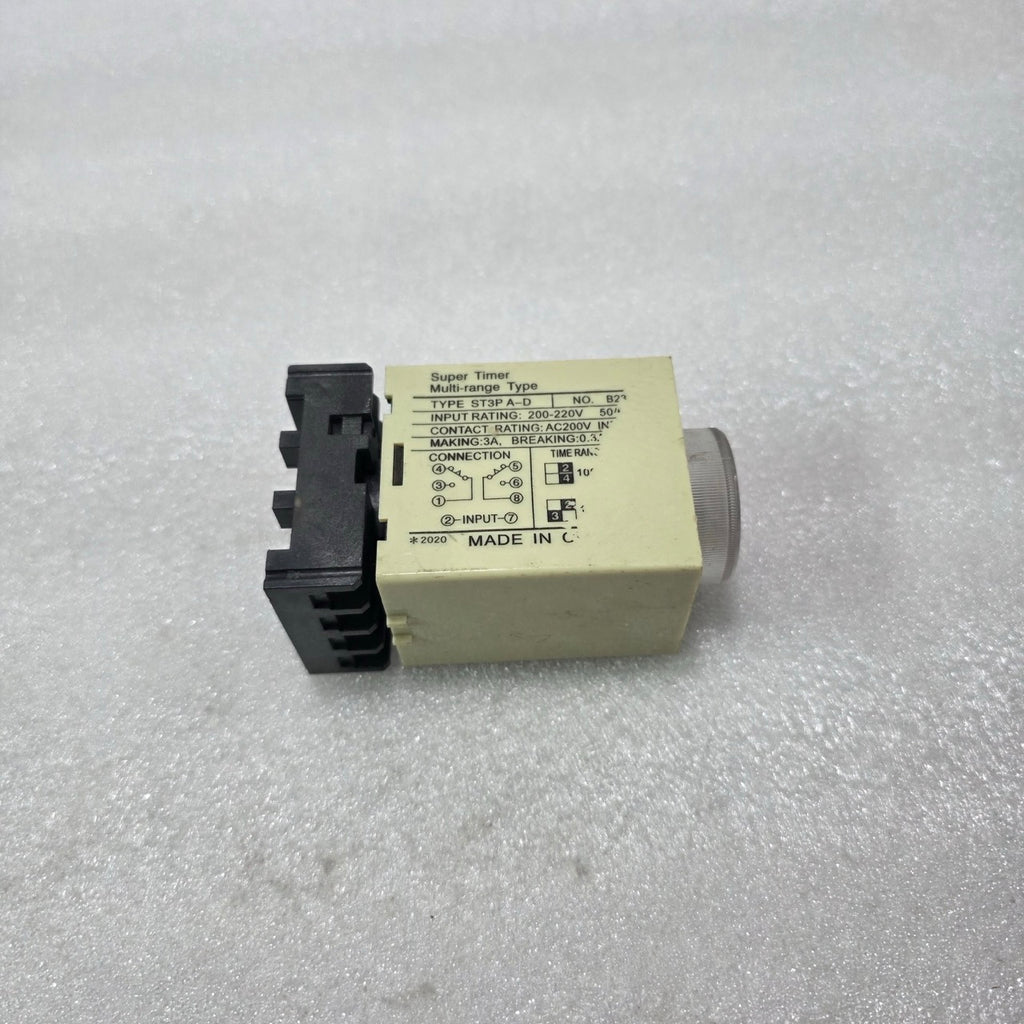 ABLIFY ST3P A-D SUPER TIMER MULTI-RANGE 200-220V TIME RELAY PRE-OWNED
