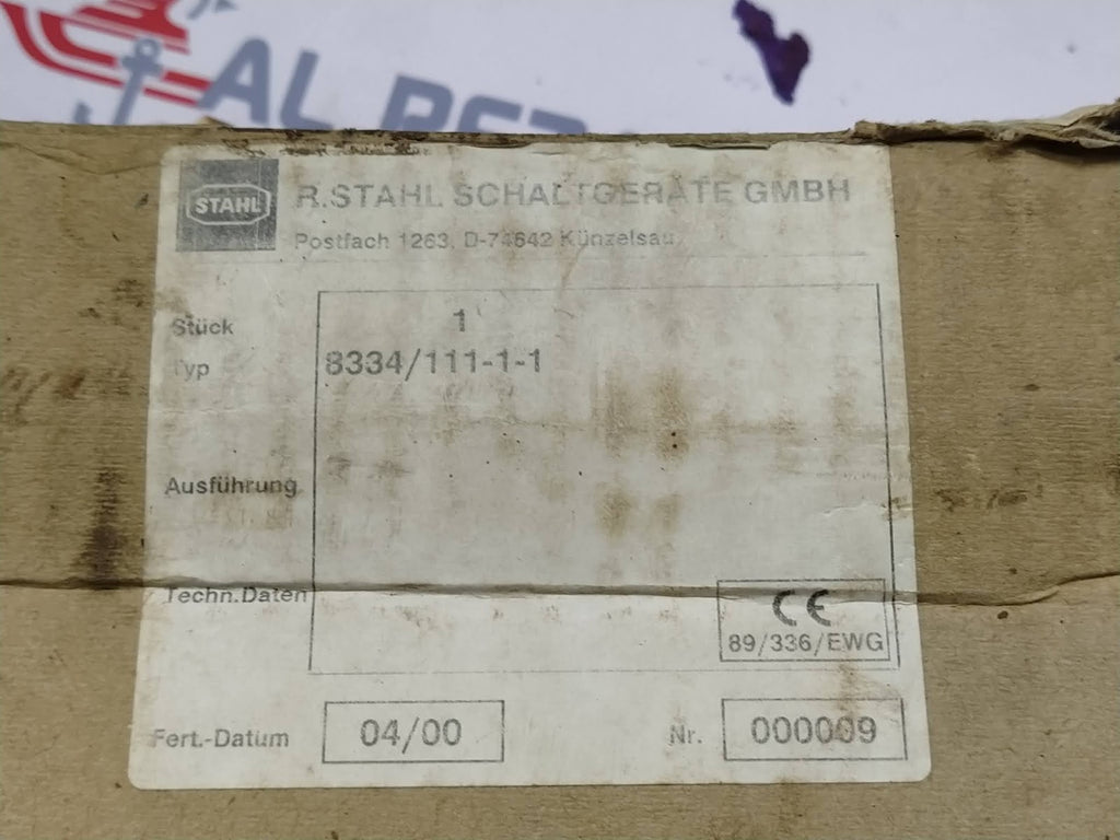 STAHL 8334/1 11-1-1 FOOT SWITCH
