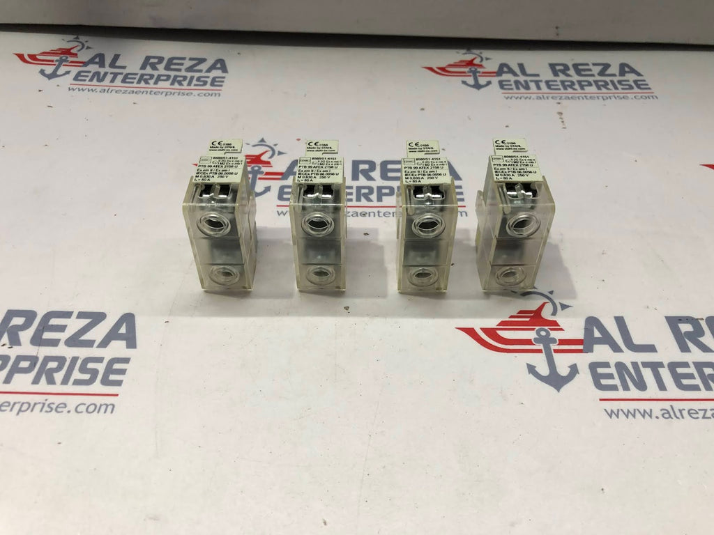 STAHL 8560/51-4151 SMALL FUSE BASE LOT OF 4 UNIT