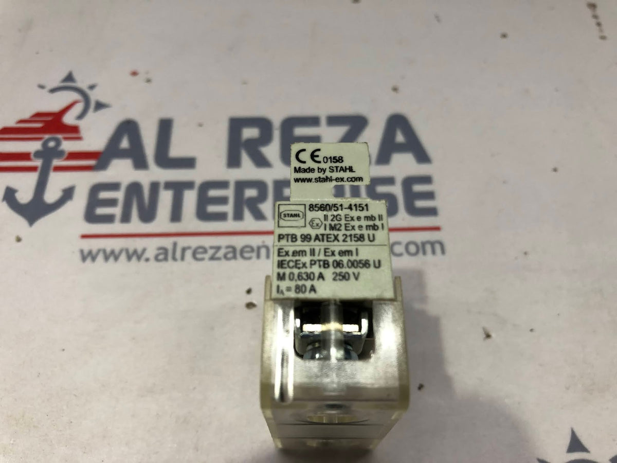 STAHL 8560/51-4151 SMALL FUSE BASE LOT OF 4 UNIT