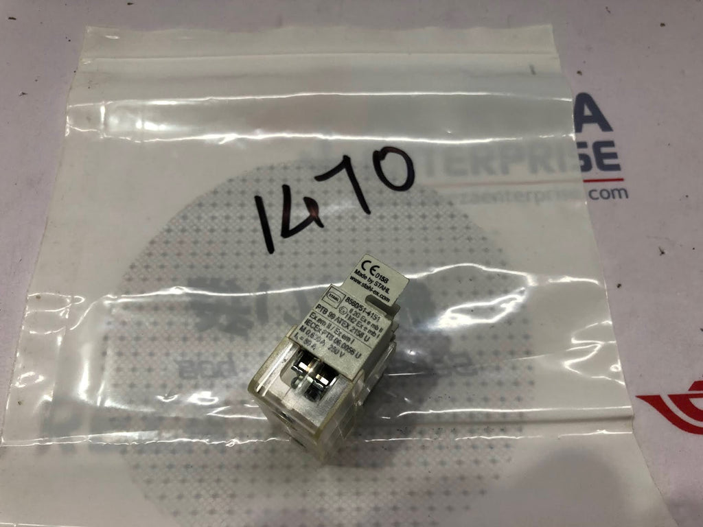 STAHL 8560/51-4151 SMALL FUSE BASE LOT OF 4 UNIT