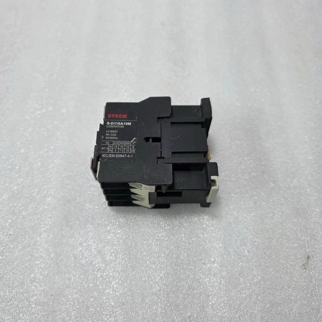 STECK S-D118A10M AC CONTACTOR 18A 3 POLE | COIL 220V 50/60HZ | 4–10KW MOTOR CONT
