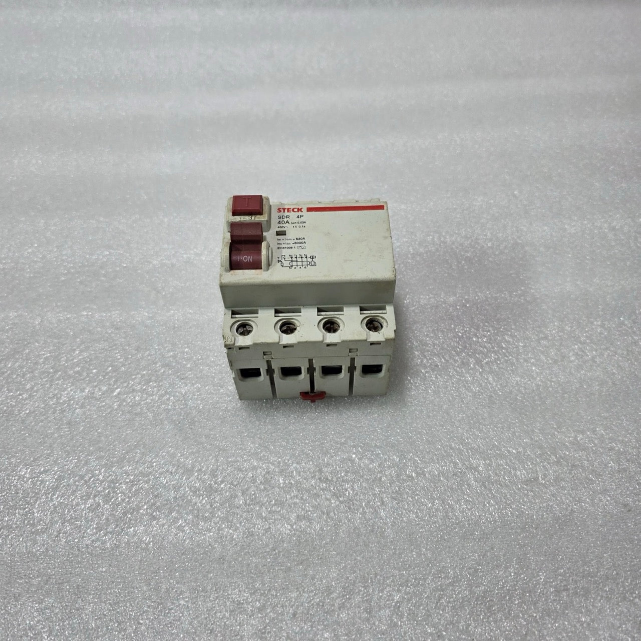 STECK SDR 4P 40A 30mA RCCB RESIDUAL CURRENT BREAKER 400V IEC 61008-1 PRE-OWNED