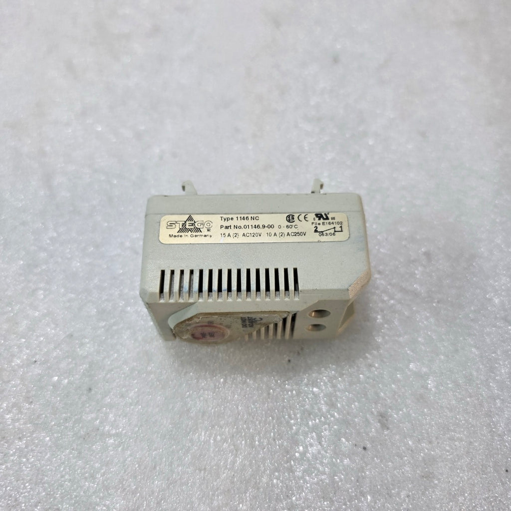 STEGO 1146 NC THERMOSTAT 01146.9-00 – 15A 120VAC / 10A 250VAC PANEL TEMPERATURE