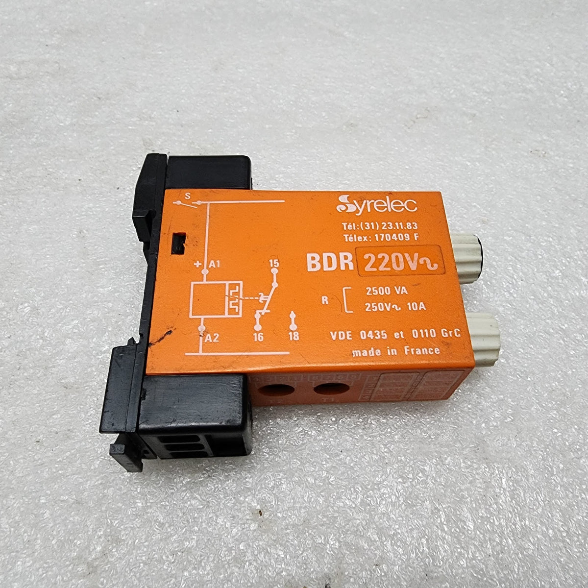 SYRELEC BDR TIMER RELAY 220VAC