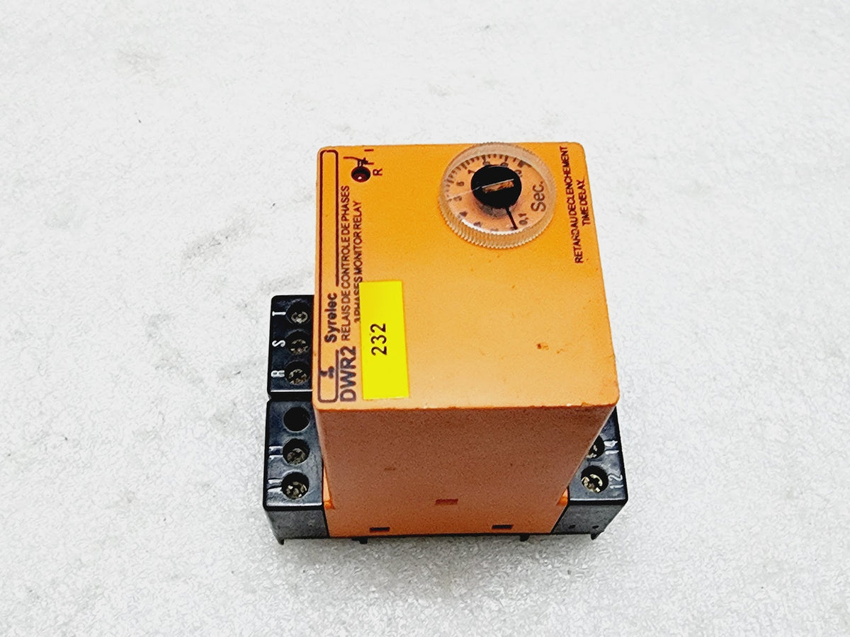 SYRELEC DWR2 TIMER RELAY 400-415V