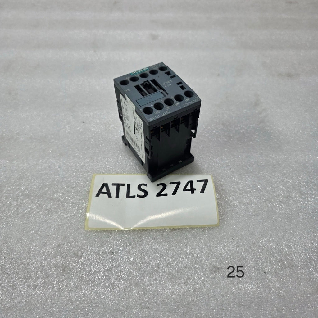 SIEMENS SIRIUS 3RH2131-1AP00 AUXILIARY CONTACTOR / CONTROL RELAY 4POLE COIL 230V