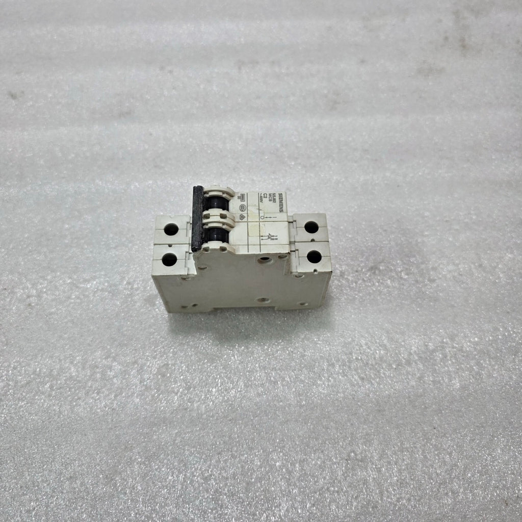 SIEMENS 5SJ62 2A 2-POLE TYPE C MCB 400V 6kA INDUSTRIAL CIRCUIT BREAKER