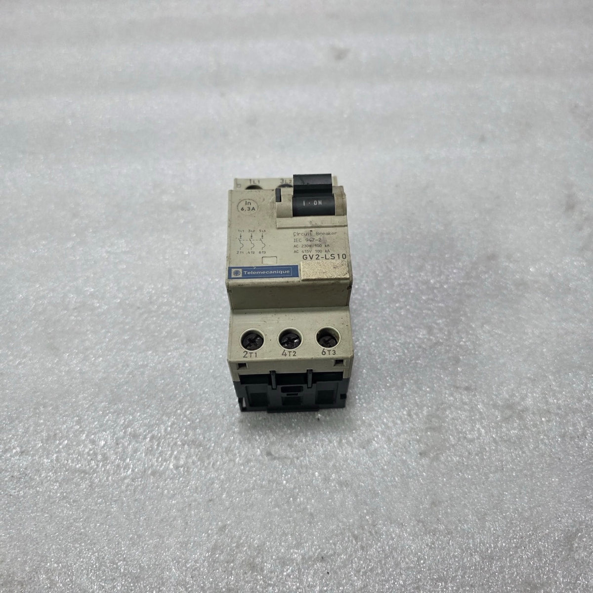 TELEMECANIQUE GV2-LS10 MOTOR CIRCUIT BREAKER 6.3A 690V 100KA IEC 947-2