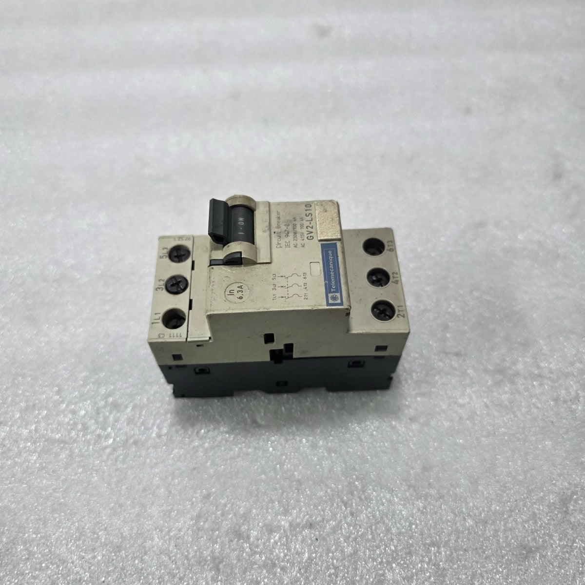 TELEMECANIQUE GV2-LS10 MOTOR CIRCUIT BREAKER 6.3A 690V 100KA IEC 947-2