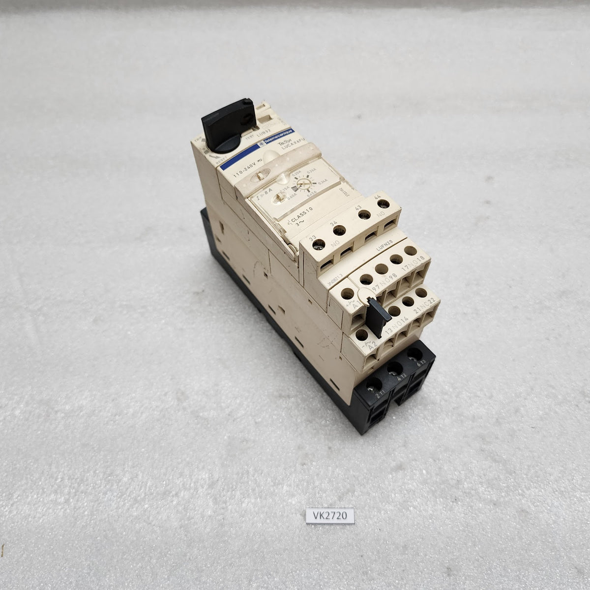 TELEMECANIQUE LUCAX6FU 0.15-0.6A 3PH MOTOR STANDARD CONTROL UNIT 110-240VAC/DC