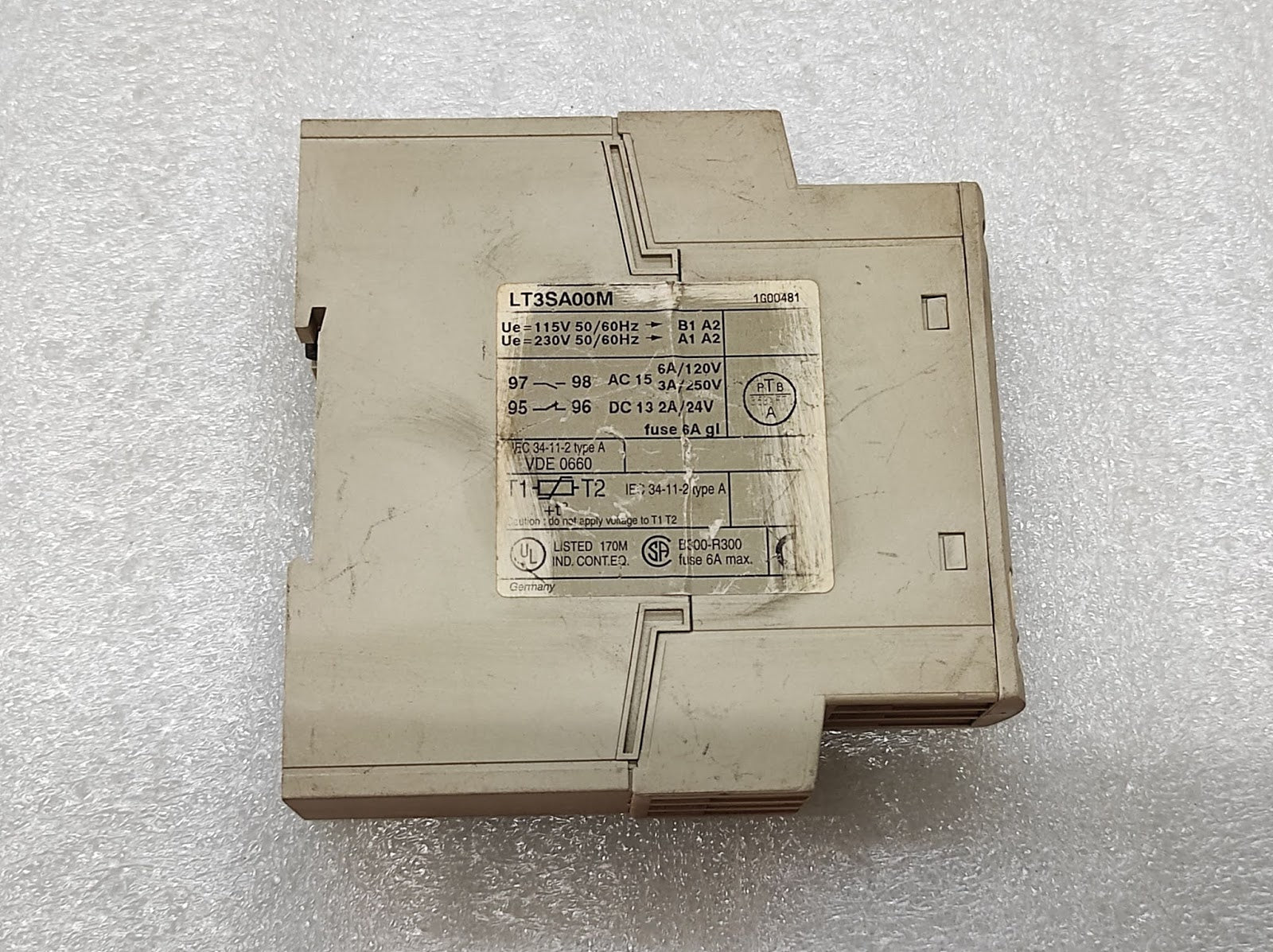TELEMECANIQUE LT3SA00M PTC PROBE RELAY 115V/230V