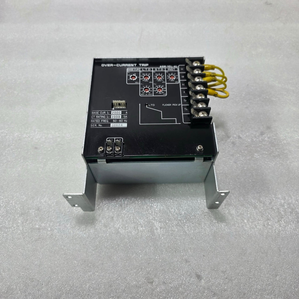 TERASAKI AOR-1CL-AL OVER CURRENT TRIP RELAY |  2000A, CT 2000/3A | SETTING 6