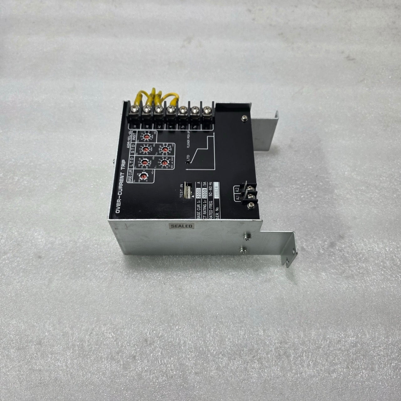 TERASAKI AOR-1CL-AL OVER CURRENT TRIP RELAY |  2000A, CT 2000/3A | SETTING 6