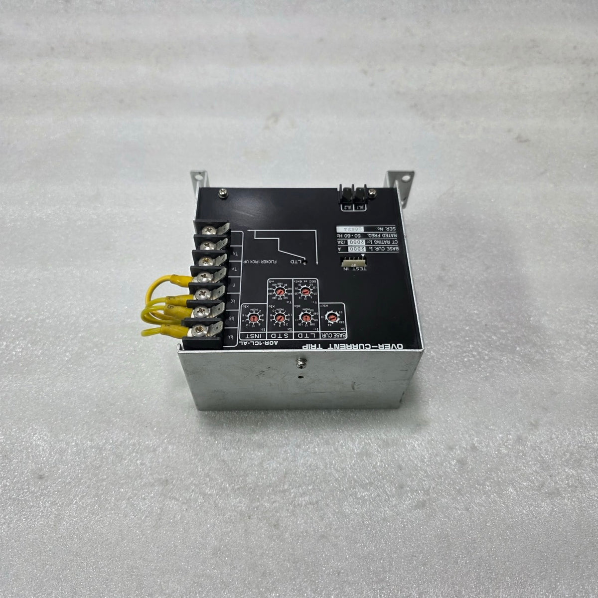 TERASAKI AOR-1CL-AL OVER CURRENT TRIP RELAY |  2000A, CT 2000/3A | SETTING 6