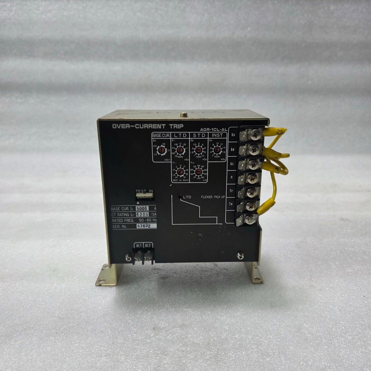 TERASAKI AOR-1CL-AL OVER CURRENT TRIP RELAY | 5000A ,CT  6300/3A | SETTING 6