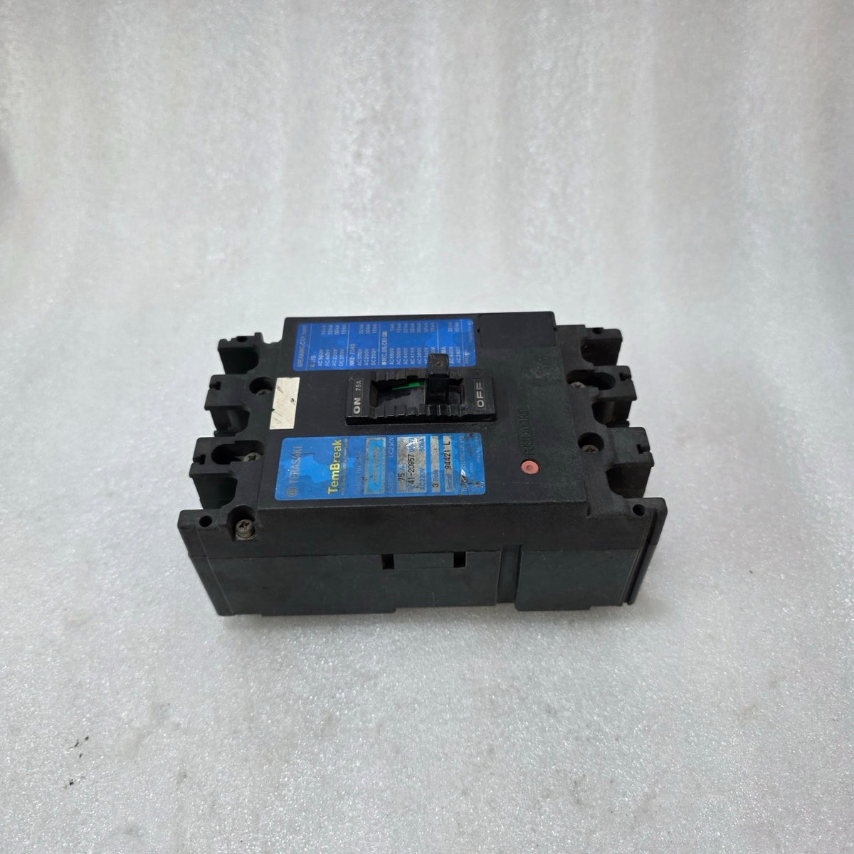 TERASAKI TEMBREAK XS100NS 75A 3 POLE MCCB CIRCUIT BREAKER AC600V / DC250V