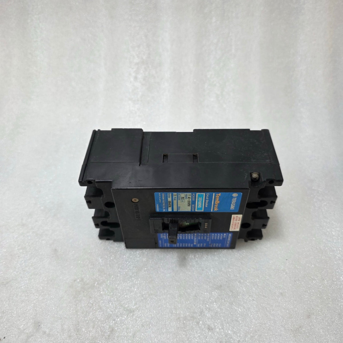 TERASAKI TEMBREAK XS100NS 50A 3 POLE MCCB CIRCUIT BREAKER AC600V / DC250V