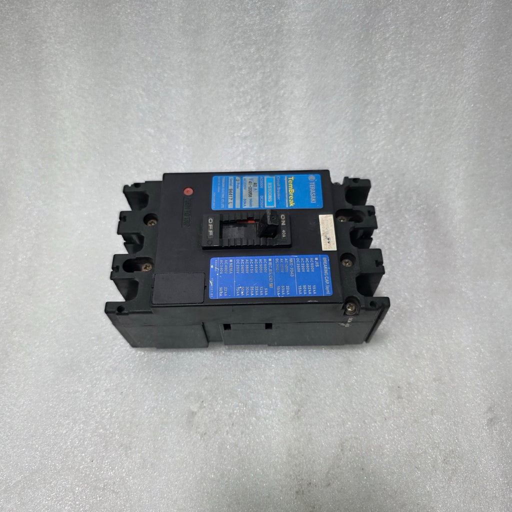TERASAKI TEMBREAK XS100NS CIRCUIT BREAKER 40A 3 POLE | AC 600V / DC 250V | 50KA