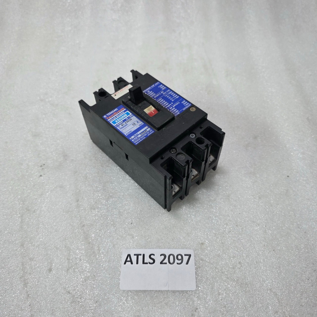 TERASAKI TEMBREAK XS50NB 15A 3 POLE MCCB CIRCUIT BREAKER | 660V AC | 25KA BREAKI