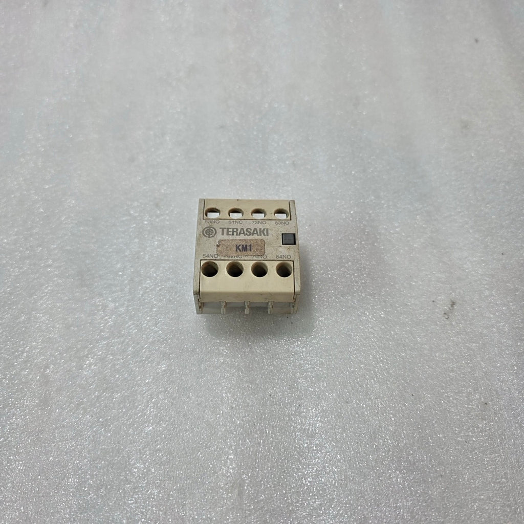 TERASAKI TKU40 AUXILIARY CONTACT UNIT 4NO/4NC 16A AC15/DC13 KM1 CONTACTOR BLOCK