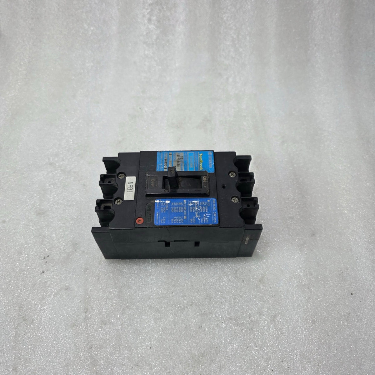 TERASAKI TemBreak 41-10458 MCCB 10A 3-POLE 500V CIRCUIT BREAKER PRE-OWNED
