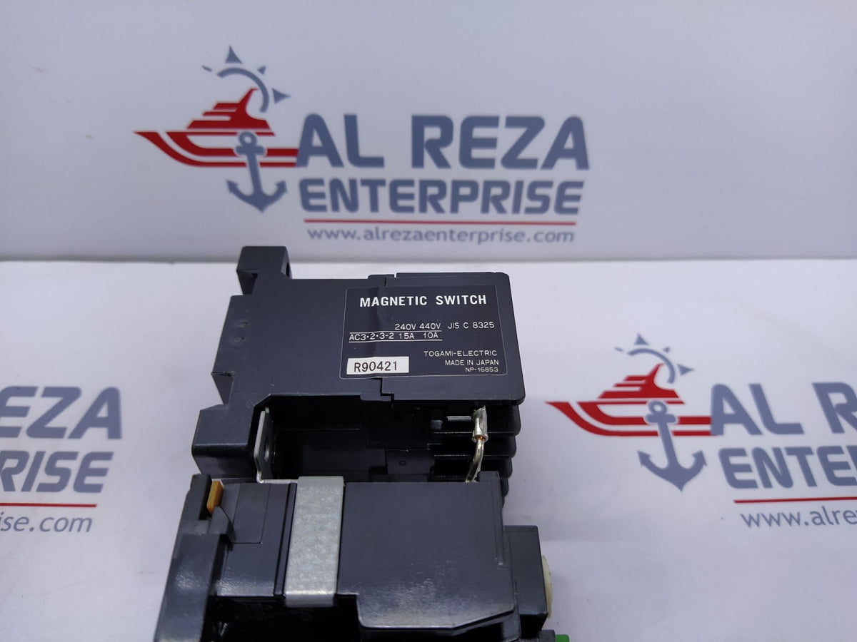Togami CLK-15JTH40-P6A Magnetic Contactor 200-220V 1-1.4A T-11J