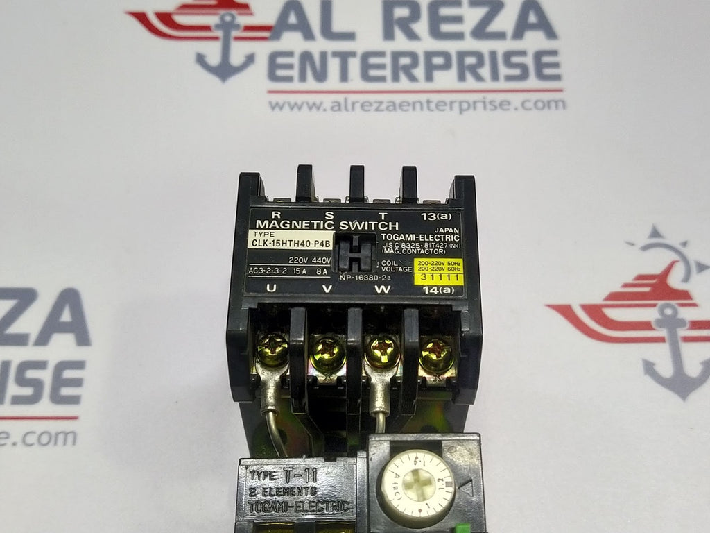 Togami Electric CLK-15HTH40-P4B Magnetic Switch 220-440V
