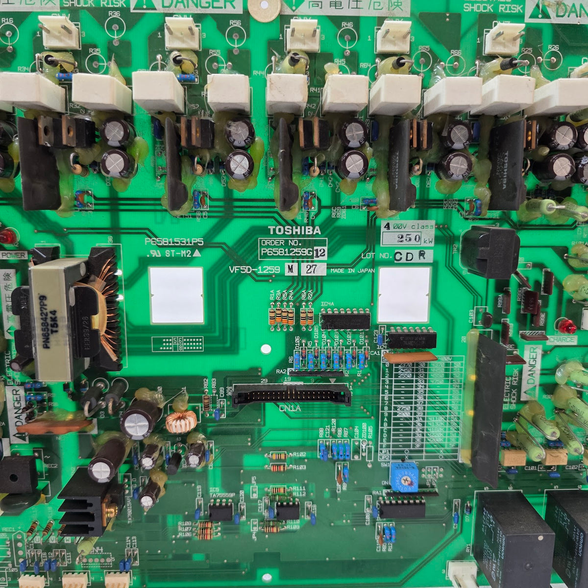 TOSHIBA VF5D-1259 CONTROL PCB (P6581259G12) | 250KW DRIVE BOARD | P6581531P5