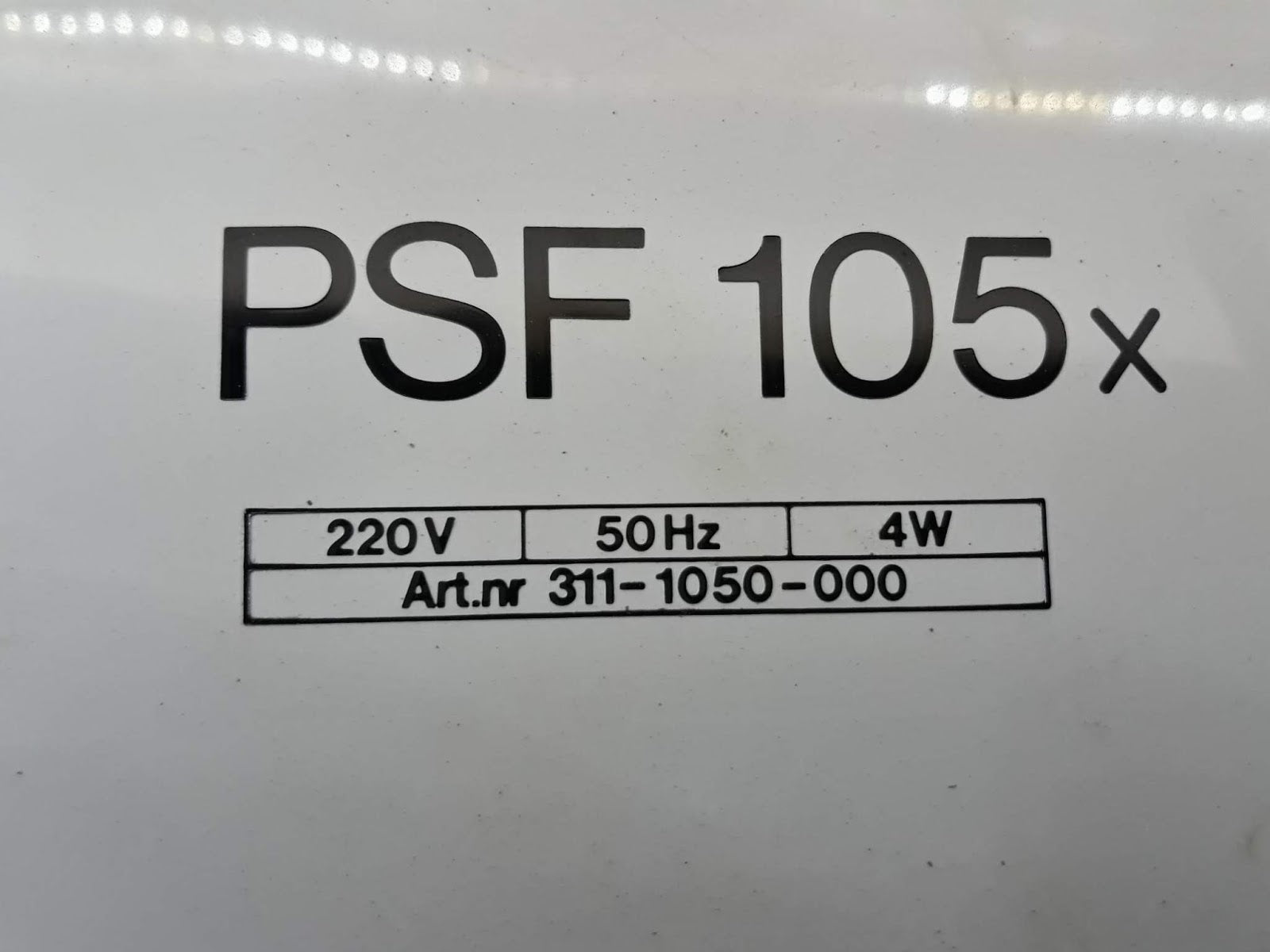 Tour & Andersson PSF 105x 220 VAC 311-1050-000 PSF105