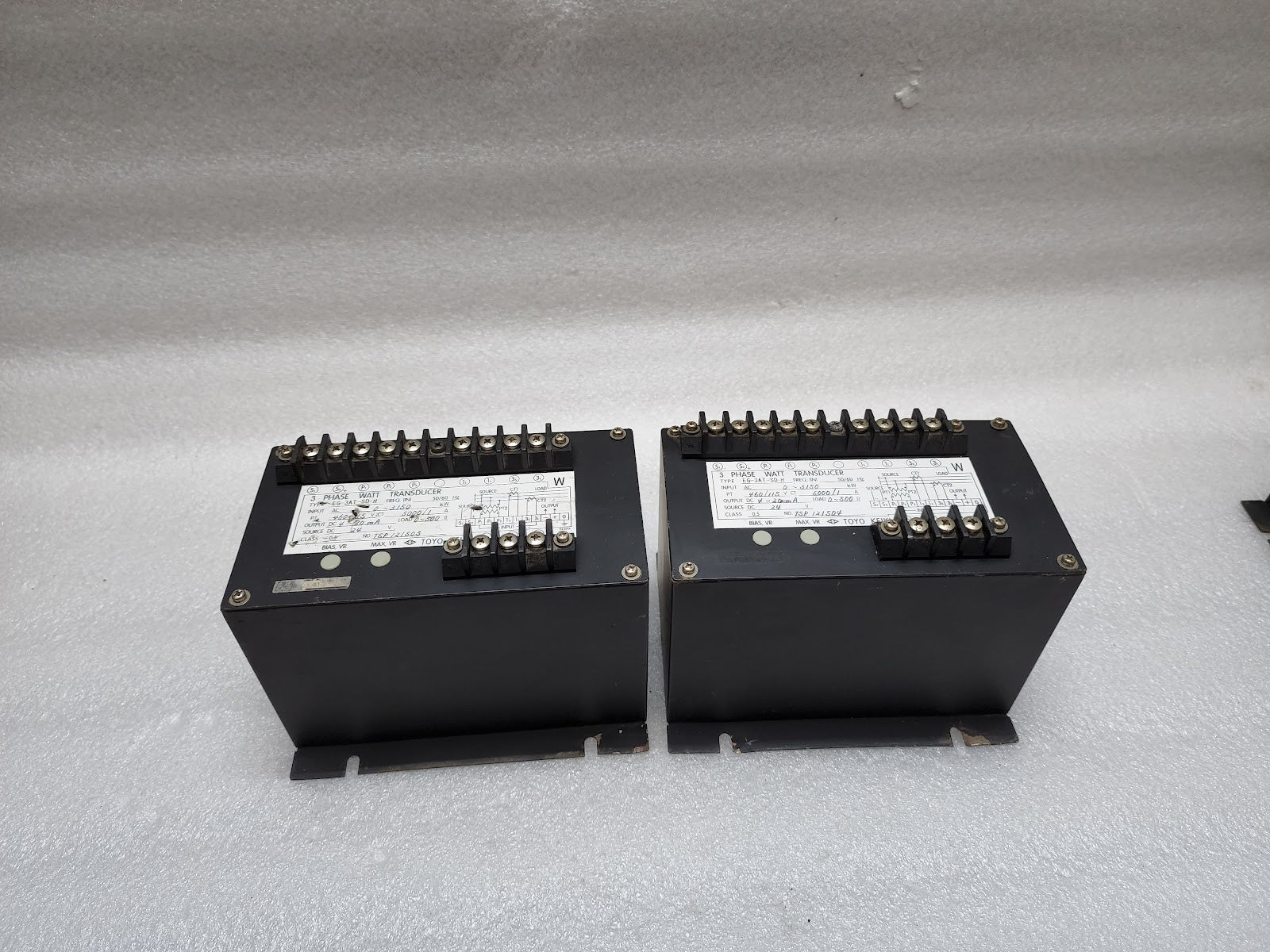 TOYO KEIKI EG-3AT-SD-H 3-PHASE WATT TRANSDUCER