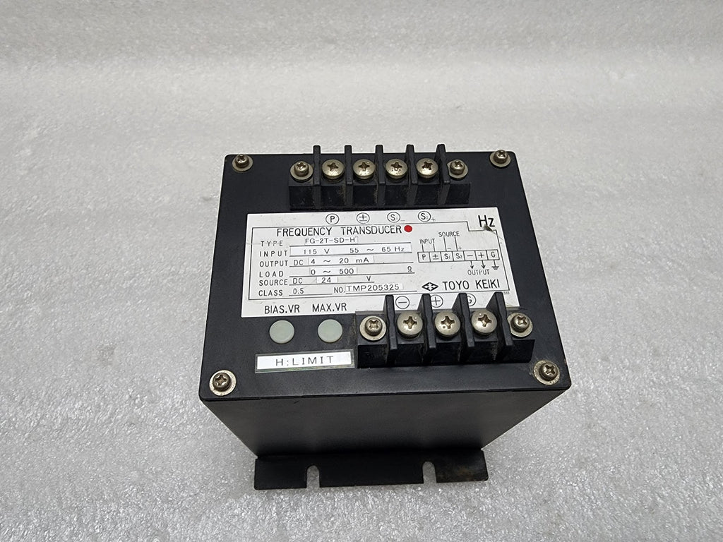 TOYO KEIKI FG-2T-SD-H FREQUENCY TRANSDUCER 24VDC