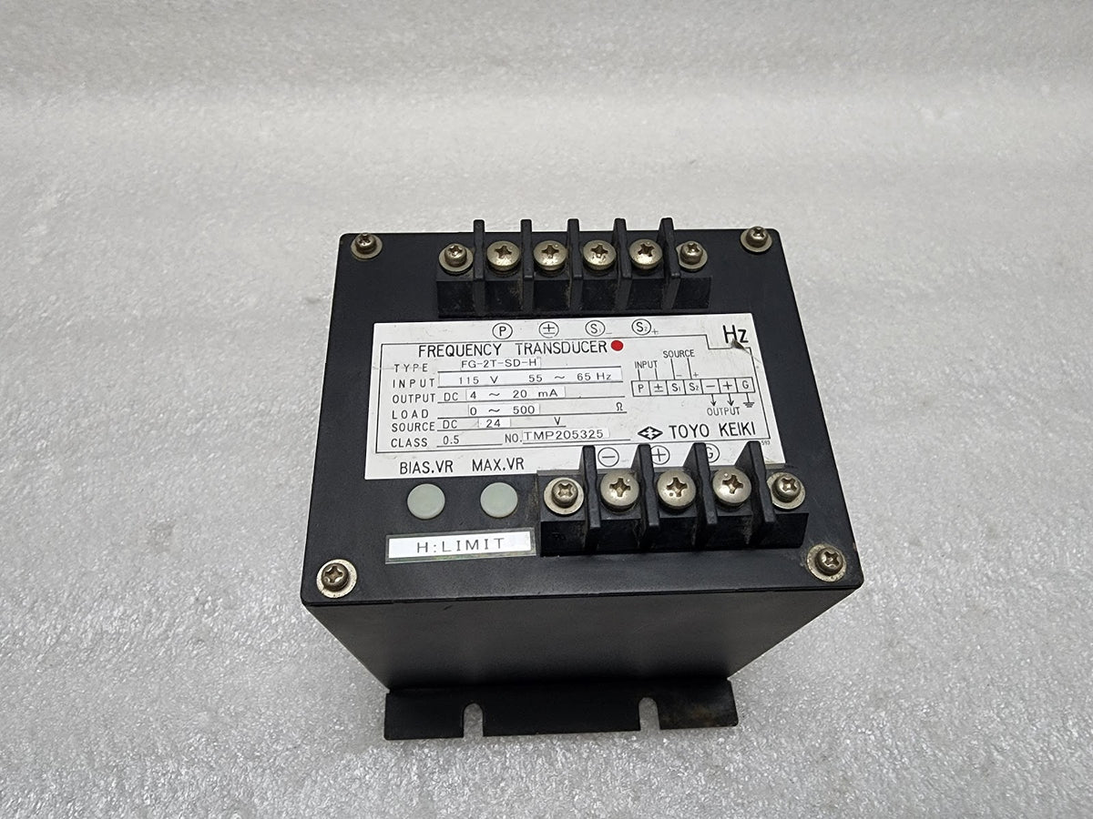 TOYO KEIKI FG-2T-SD-H FREQUENCY TRANSDUCER 24VDC
