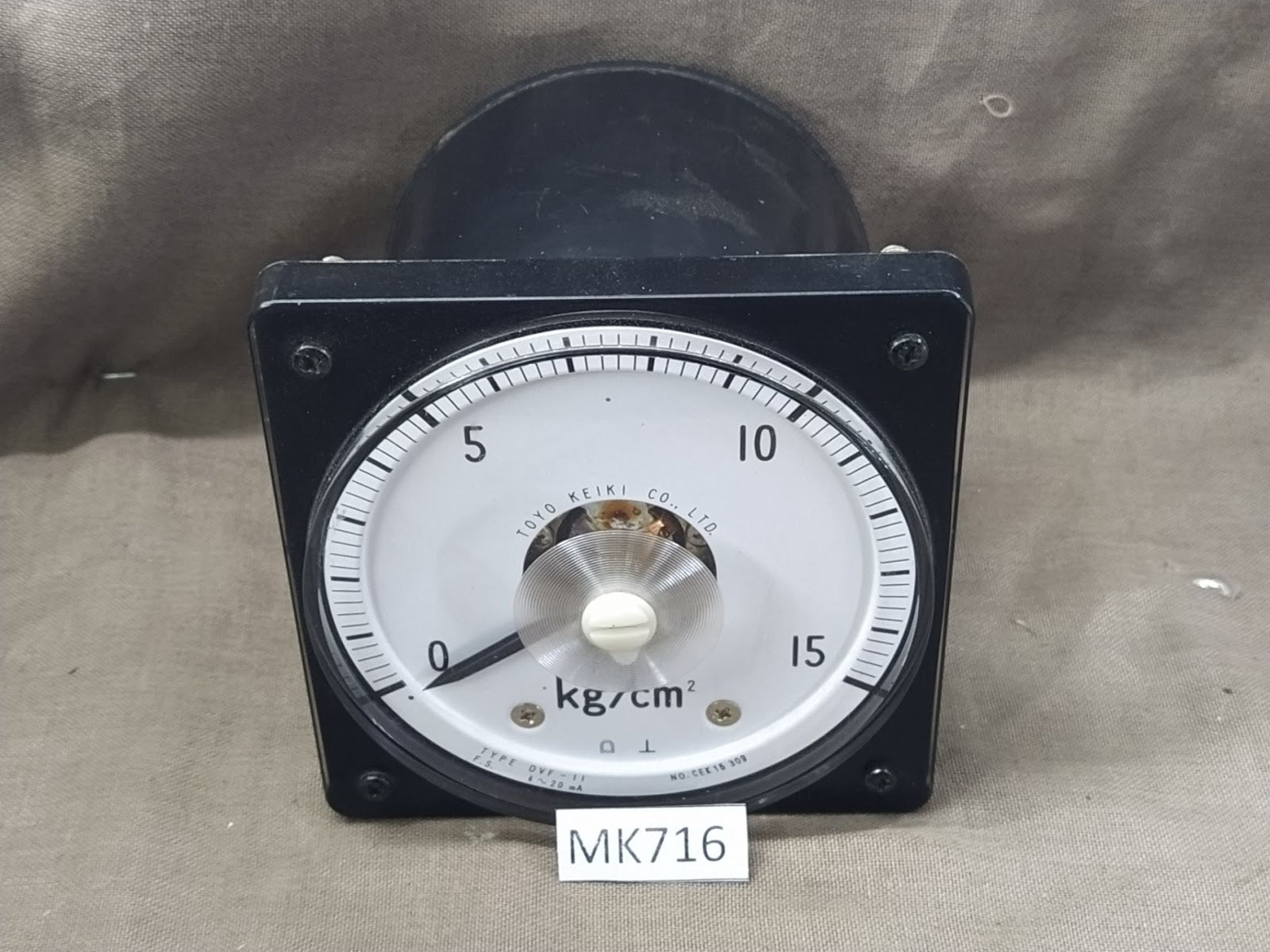 Toyo Keiki DVF-11 Pressure Indicator 0-15 kg/cm2