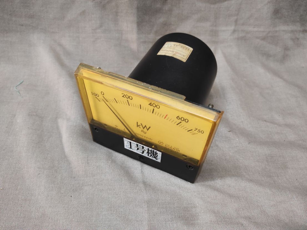 TOYO KEIKI ECF 12N WATTMETER PT 460/115V 100-750 kW METER CA2 02 805