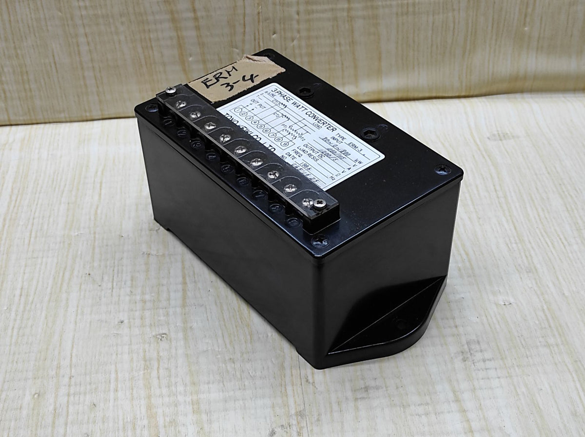 Toyo Keiki ERM-3 3-Phase Watt Converter 80-800 KW ERM3
