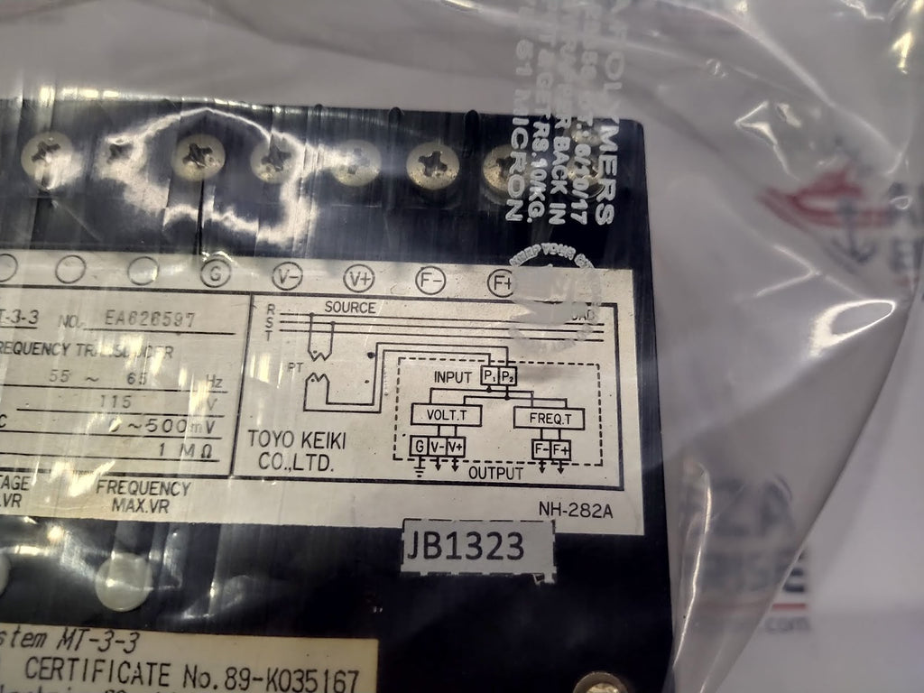 TOYO KEIKI MT-3-3 MULTIPLE TRANSDUCER BODY RUSTED