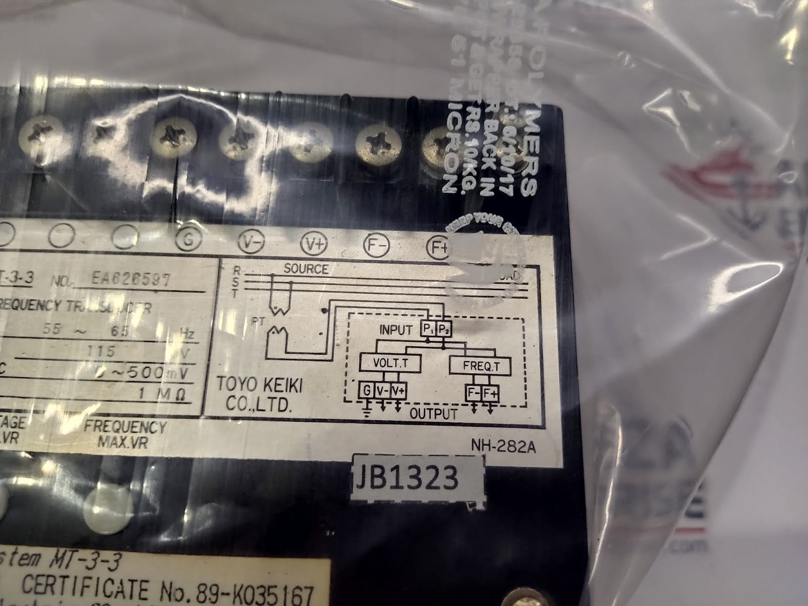 TOYO KEIKI MT-3-3 MULTIPLE TRANSDUCER BODY RUSTED
