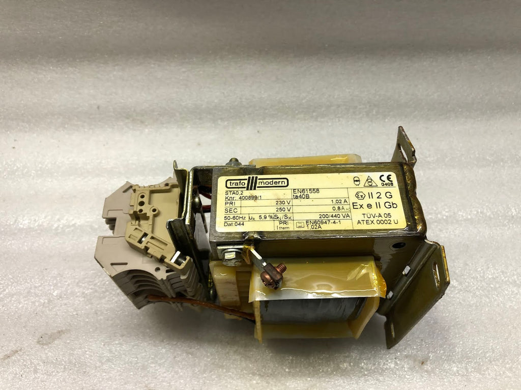 TRAFO MODERN STA0.2 TRANSFORMER 400899-1 PN 2725579-03-01 230V TO 250V