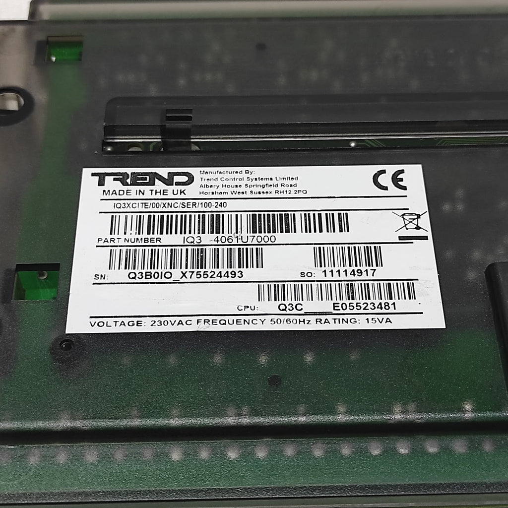 TREND IQ3XCITE/00/XNC/SER/100-240V CONTROLLER IQ3-4061U7000